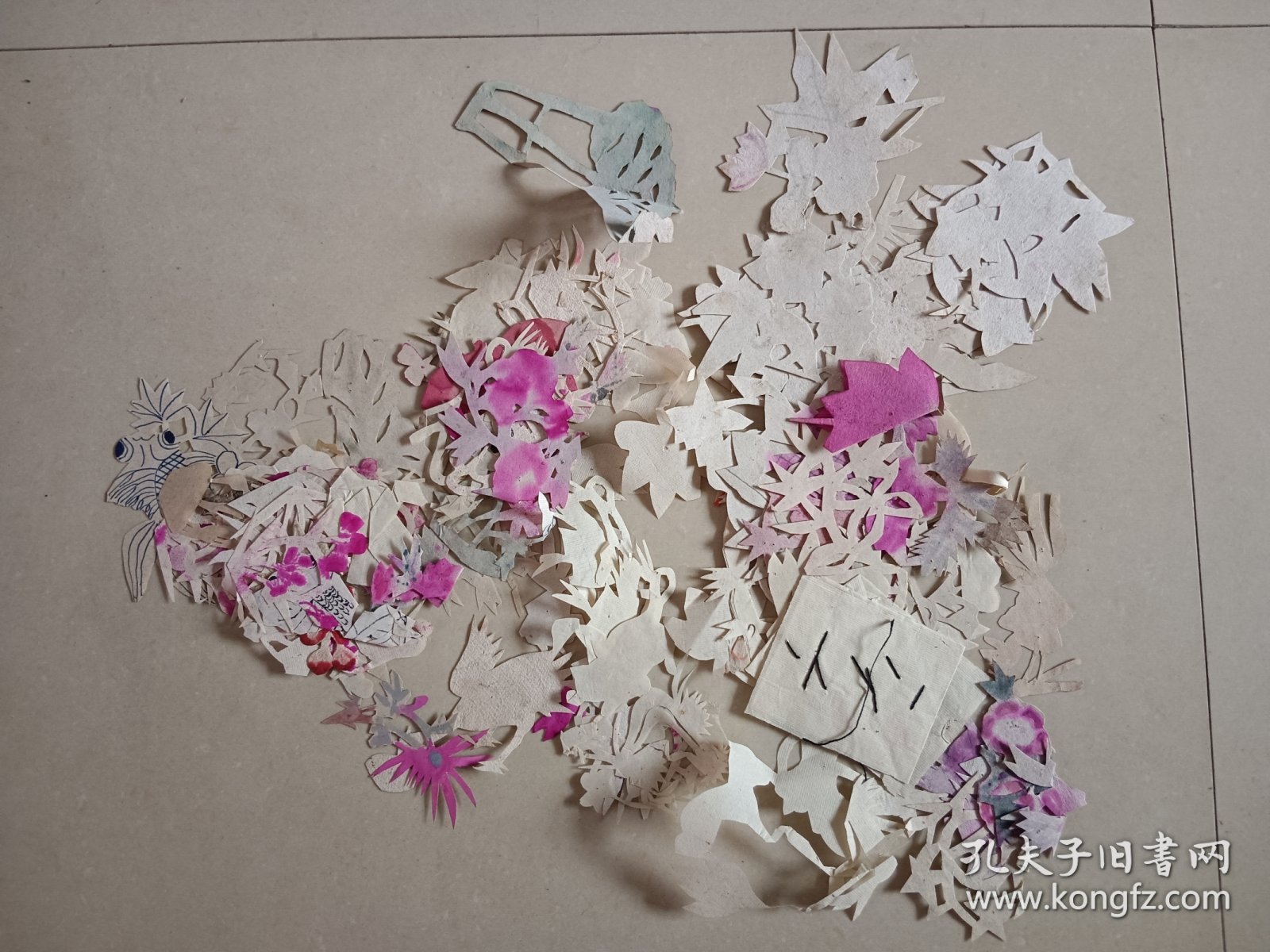 老窗花剪纸半成品 一起价格