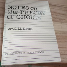 Notes On The Theory Of Choice