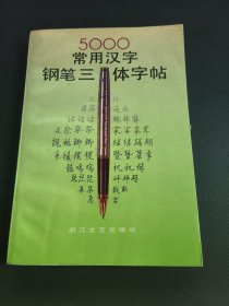 5000常用汉字钢笔三体字帖