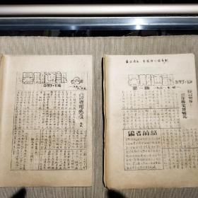 1951年——南京大学物理系——暑期通讯——(1－2)油印本两份合售