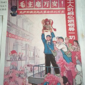 红色宣传画《我们见到了毛主席 》（年画）团委书记马玉兰 ，工人王春志。