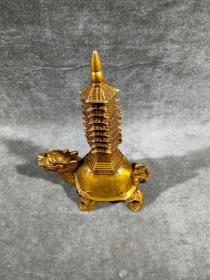 古玩铜器收藏    龟塔   工艺精湛   包浆淳厚  型态完整 
材质:铜系列