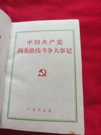 中国共产党两条路线斗争大事记