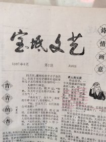 宝坻文艺1987年第二期