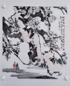 姚占元国画作品《疏影横斜水清浅》一幅，尺寸：75*83现为国家一级美术师、中日民间文化交流协会理事、涿州市美术家协会主席丶涿州画院院长、保定画院顾问，北京市顺义区文联常务理事。