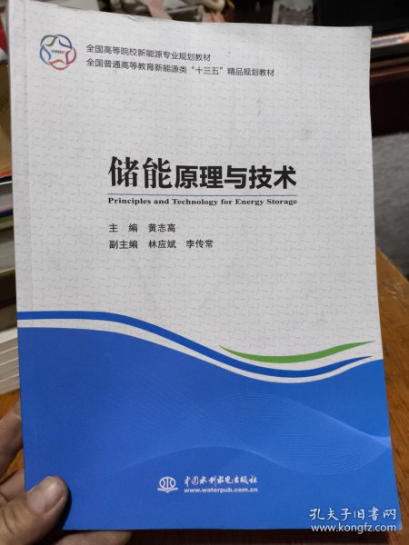 储能原理与技术/全国高等院校新能源专业规划教材，全国普通高等教育新能源类“十三五”精品规划教材