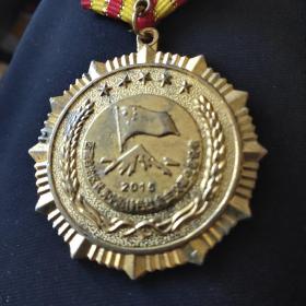 西藏自治区委政府授优秀中国特色社会主义事业建设者奖章98x51毫米