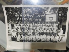 老照片 晋东南师范八班毕业留念1985年