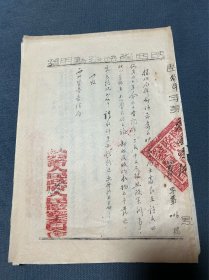 1955年陕西省监察厅信札，西北区盐务管理局手写公函关于许希寿三反贪污等问题的处理意见