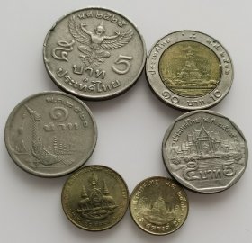 泰国一套硬币6枚