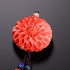砗磲牡丹花吊坠