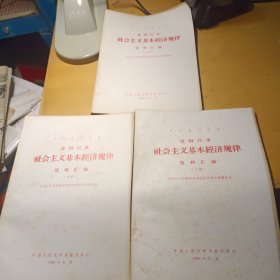 复印报刊资料：建国以来社会主义基本经济规律资料汇编（上中下 全三册合售）