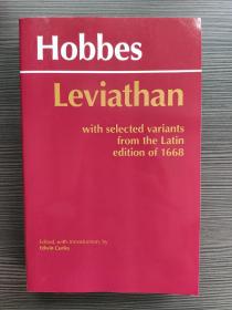 (国内现货) Leviathan: With selected variants from the Latin edition of 1668 (Hackett Classics) Thomas Hobbes 利维坦 霍布斯