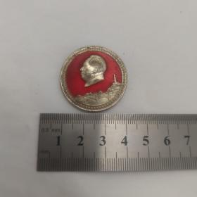 毛主席像章 温江地区革命会成立纪念。