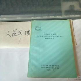 内蒙古哲里木盟矿产资源形势分析及部分开发项目可行性研究