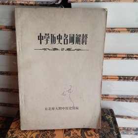 中学历史名词解释