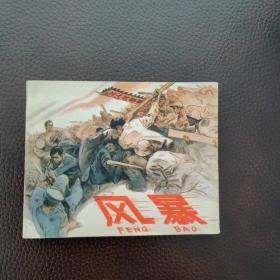 连环画 风暴（名家费声福作品  东北干货 四角尖尖 私藏品佳）