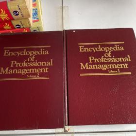 现货英文原版 Encyclopedia of Professional Management (Volume 1&2) 两本合售，精装大开本