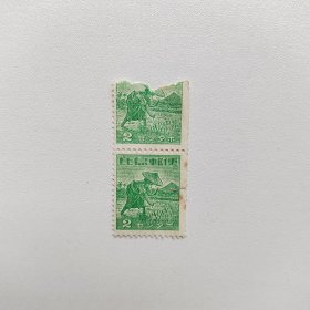 外国邮票 日占菲律宾邮票1943年农业耕作插秧场景 新票1枚 如图瑕疵