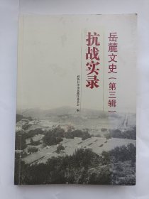 岳麓文史（第三辑）•抗战实录