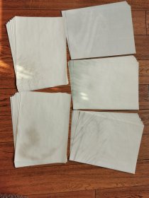 1997年日本宣纸，手工印染和纸，半生熟偏熟，33×24厘米，适合写小诗作品。单张33×24厘米，五种款式，各十张，共五十张，150元。