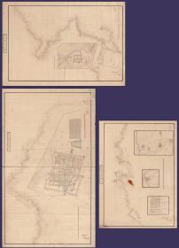 古地图1883 北京地区，营口地区图。纸本大小152.4*110厘米。宣纸艺术微喷复制。