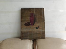 高炬静物油画“紫砂壶钧瓷瓶”6146