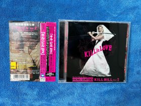 杀死比尔2 原声 Kill Bill Vol. 2 (Original Soundtrack)，CD，04年日版首版，带侧标，外壳磨痕裂痕，盘面轻微痕迹