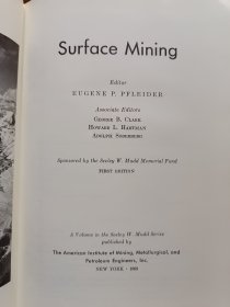 Surface Mining 【露天采矿学】【目录见图】