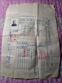 1951年浙江省杭州医院体检表