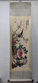 花鸟画立轴（张世简）