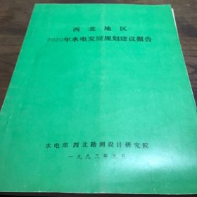 西北地区2020年水电发展规划建议报告B5.16K.X