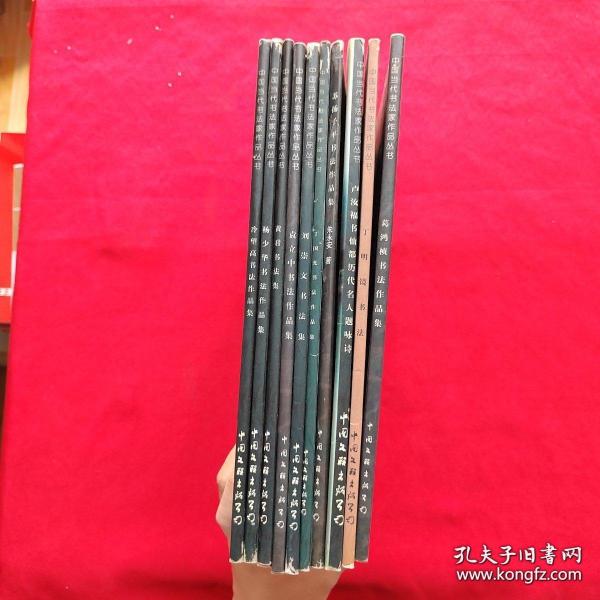 中国当代书法家作品丛书 ：【10本合售】【丁明镜书法，卢汝福书仙都历代名人题咏诗，苏扬子平书法作品集，杨少华书法作品集，黄君书法作品集，葛鸿桢书法作品集，袁立中书法作品集，刘崇文书法作品集，冷望高书法作品集，丁国光书法作品集】
