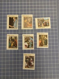 几内亚比绍 1989年人物故事绘画/ 鲁本斯等人作品 新票7全