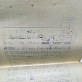名人手稿，《共三十二章节、楔子、尾声》八百多页 作者：林文山（1928-2004），笔名牧惠，广东新会人，是中国当代兼具学术深度与社会批判精神的文化学者、编辑家。红旗杂志稿纸，品相实物请老师看图片为准！
