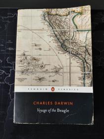 voyage of the beagle  英文原版 企鹅系列 达尔文 贝格尔号航行记 1989 一版一印