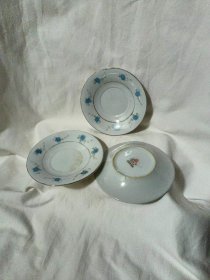 老物件六七十年代景德镇宝塔标料碟小瓷盘餐具陶瓷碟收藏拍一发三