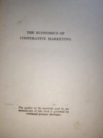 The Economics of Cooperative Marketing 合作营销的经济学【民国私立金陵大学馆藏书，藏书票一枚】