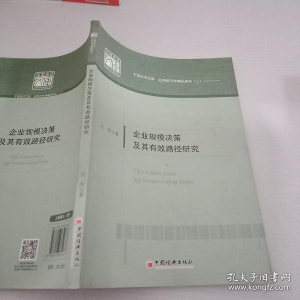 企业规模决策及其有效路径研究