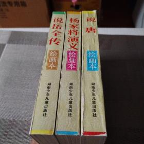 中国四大古典历史小说绘画本（说唐 杨家将演义 说岳全传3册）