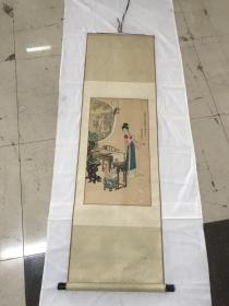 红楼梦人物 贾惜春 立轴（155.5厘×46厘米）