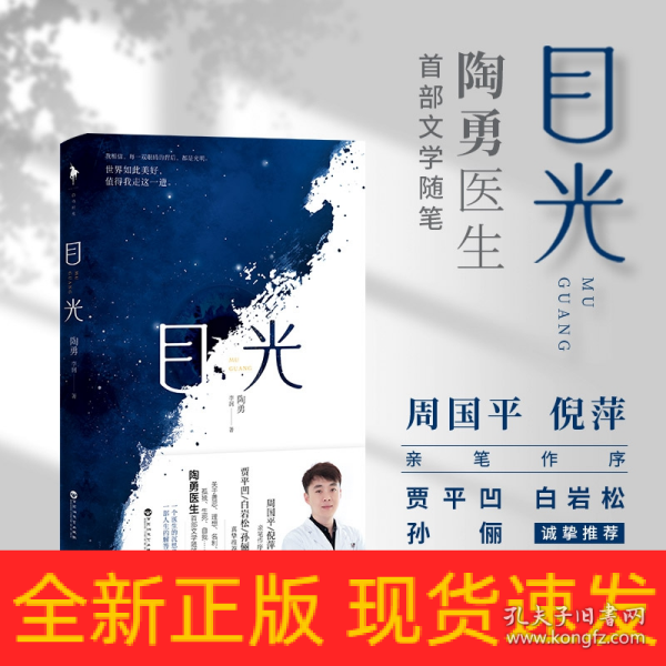 目光（陶勇医生首部文学随笔，周国平/倪萍亲笔作序，贾平凹/白岩松/孙俪真挚推荐。关于善恶、理想、名利、孤独、生死、自我）