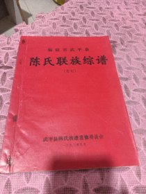 陈氏联族综谱，福建省武平县（第七卷），品相见图