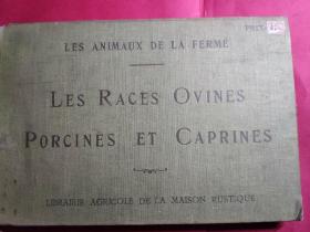 Les Animaux De La Ferme :Les Races Ovines Porcines Et Caprines【民国国立中央大学馆藏。藏书票一枚】38幅彩色插画