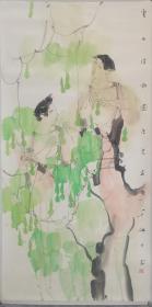 山东艺术学院教授王法进人物作品《云山清秋图》