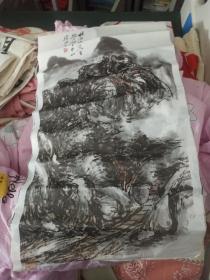 11号名家山水宣纸印刷品画