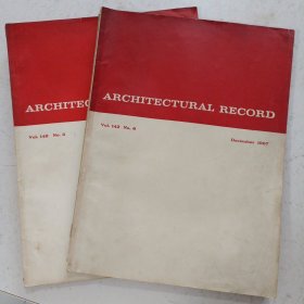 英文原版建筑实录杂志 1967年两册