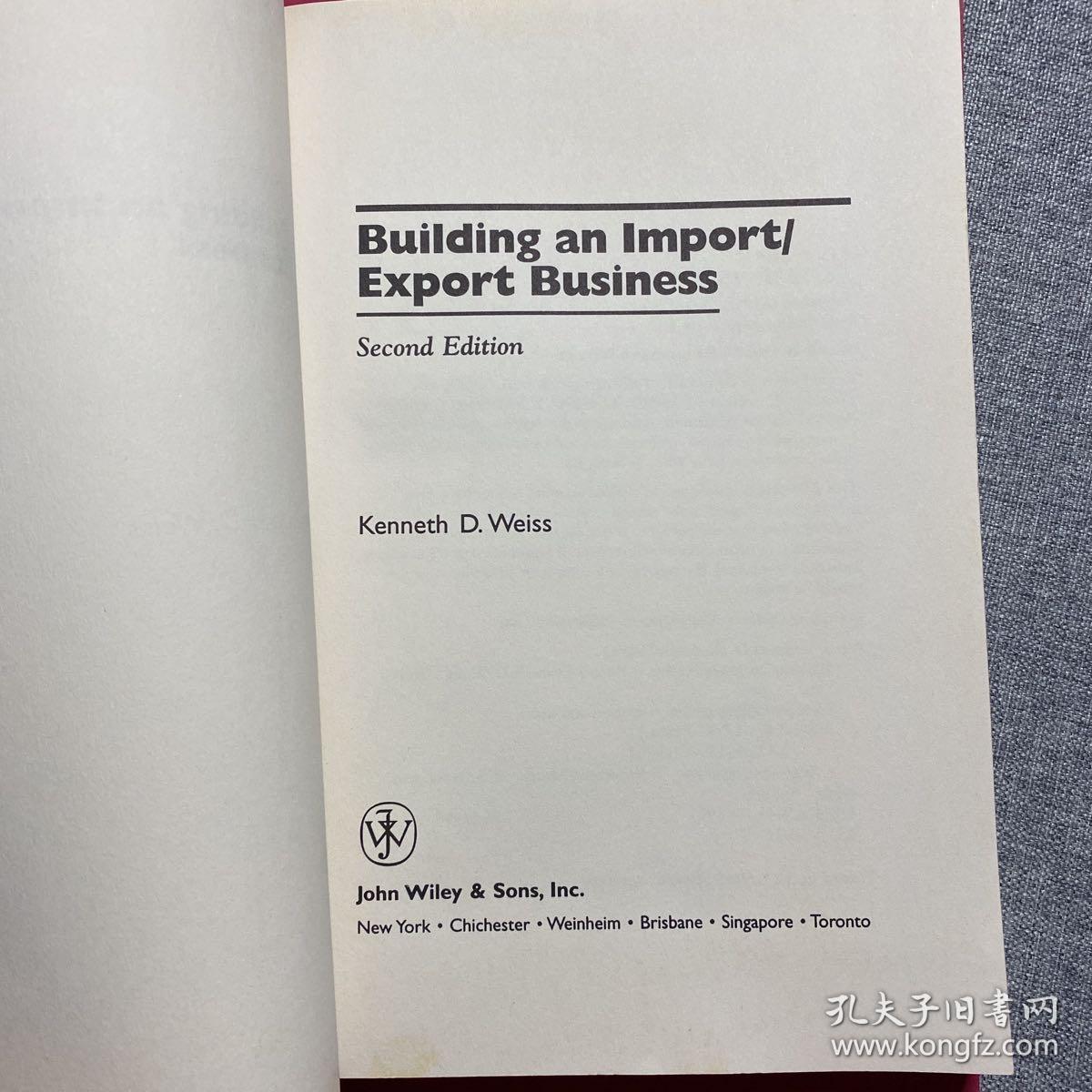 英文原版书 《 Building an Import/Export Business 》（建立进口/出口业务)