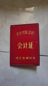 1982年浙江湖州市塘甸乡人民公社，农业社大队会计证，市面留存基本无，喜欢值得收藏！188元包邮！二手物件不退换！