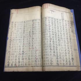 史记评林 明刻本 万历淩稚隆輯 卷二十七 吴兴凌氏刻书，29*18 大开本，四十余筒子页！刻印俱佳，版心镌刻工姓名，吴兴凌稚隆自辑精刻。中国古籍善本名录P210著录。取王世贞、茅坤、徐中行三家评注刻于上栏，间以己意，以资参考，前人多处朱笔点校